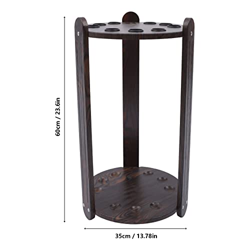 Billiard Cue Rack, Floor Stand Pool Cue Rack - Holds 9 Pool Cue Sticks for Fishing Rod Golf Club