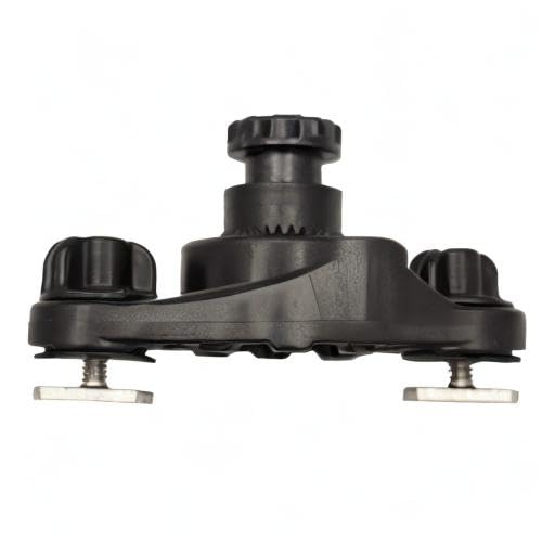 YakAttack HD LockNLoad Track Mount Base | Dual MightyBolt System for Kayak Rod Holders, Fish Finders & Heavy-Duty Gear | Track or Deck Mount | Yak Attack USA-Made