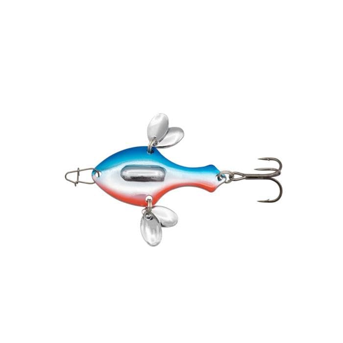 Eurotackle Spade Blade Flutter Rattle Spoon - color: Blue Chrome, size: Micro