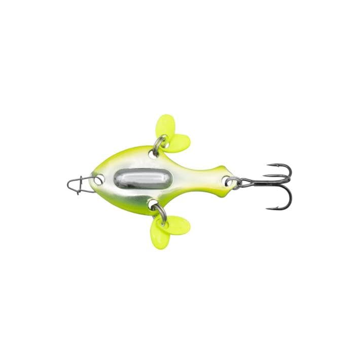 Eurotackle Spade Blade Flutter Rattle Spoon - color: Chartreuse, size: Micro