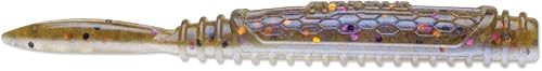 CrushCity Salted NedRoll Soft Plastic Ned Rig Bait, Rolling Finesse Action for Mushroom Jig Heads & Clear Water Bass - color: Goby
