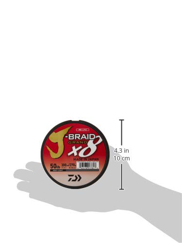 Daiwa J-Braid Grand 8 X 300 YDS Filler Spool - color: GRAY LIGHT, style: 300 Yards 50 Lb