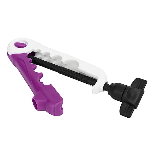 Tyenaza 2PCS Mini Line Spooler, Portable Adjustable Fishing Line Spooler Fishing Line Winder Machine Mini Bobbin Reel Accessories - color: White Purple