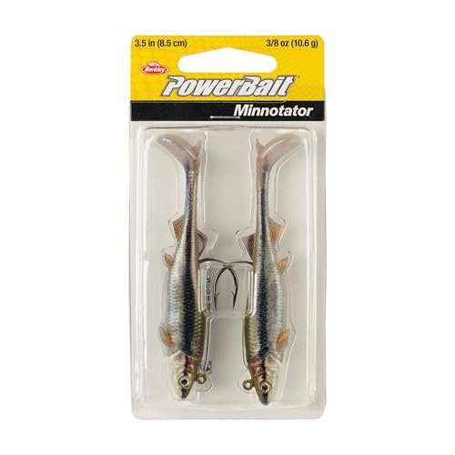Berkley PowerBait Minnotator Fishing Soft Bait - color: HD Blacknose Shiner, size: 3.5 in - 3/8 oz