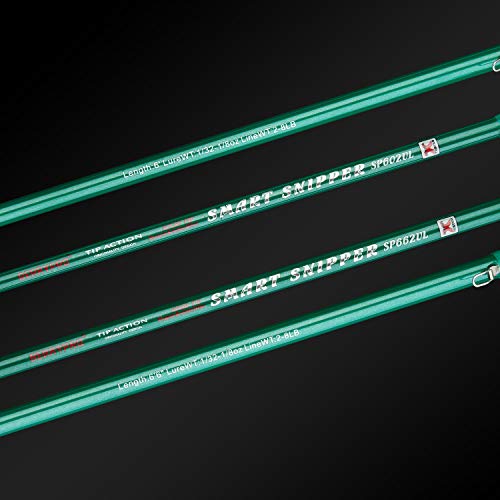 BERRYPRO Ultralight Fishing Rod Travel Spinning Rod with Solid Carbon Tip - style: 6'-ultra Light-2pc