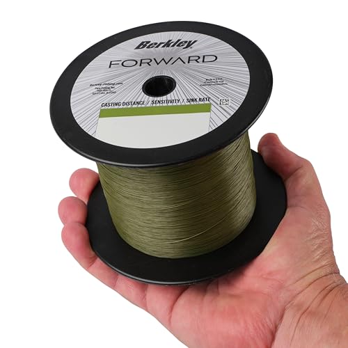Berkley Forward Braid Fishing Line - color: Low-Vis Green, size: 12 lb - 1500 yd