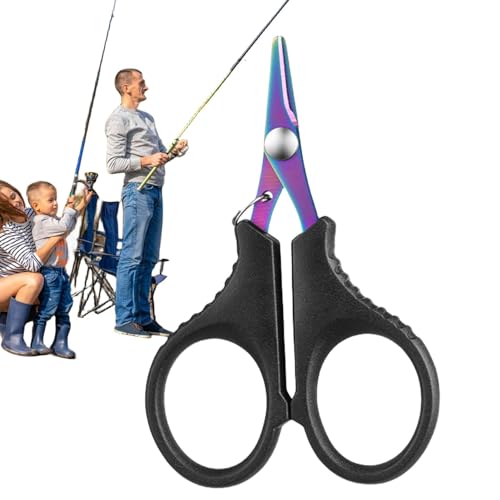 Fishing Braid Scissors, Fishing Pliers Scissor, Fishing Scissor Cutter, Saltwater Resistant Fishing Gear, Fishing Utility Scissor, Scissor Fishing Gadget, Multifunctional Fishing Scissor for Fish