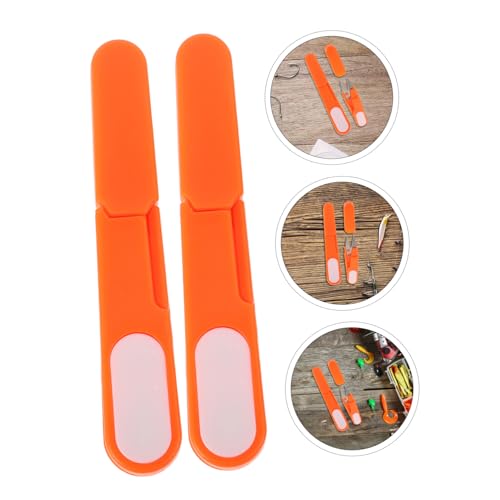 Abaodam 1set Fishing Scissors for Braided Line Mini Shears for Anglers Efficient Plastic Fishing Line Cutters for Crafting and Sewing Set