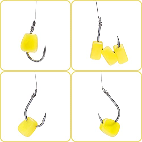 400pcs Fake Corn Floating Soft Baits Simulation Carp Fishing Lures Floating Baits with Nice Scent