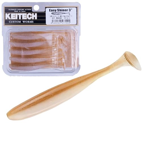 KEITECH Eazy Shiner, Easy Shiner, 3 Inch - color: Crystal Shad, size: 5"