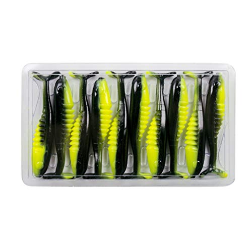 Bobby Garland Slab Hunt'R Soft Plastic Crappie Fishing Lure, 2.25 Inches, Pack of 10 - color: Lights Out