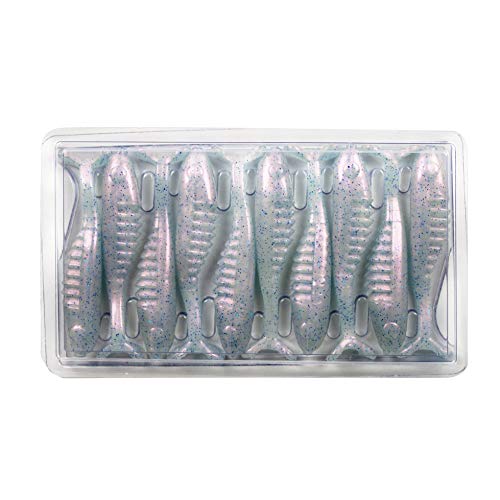 Bobby Garland Slab Hunt'R Soft Plastic Crappie Fishing Lure, 2.25 Inches, Pack of 10 - color: Glacier