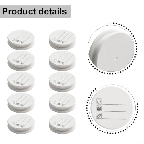 EVA Foam Spools for Carp Fishing Rigs, 10PCS Line Leader Winders and Hook Storage Boards, Lightweight Rig Wire Winding Organizer Box
