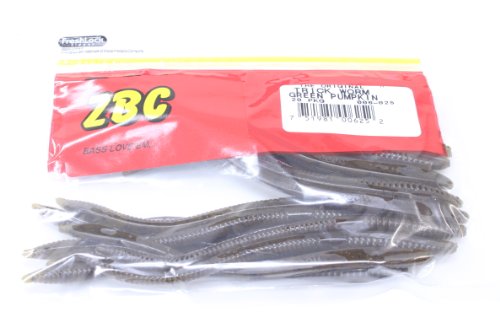 Zoom Trick Worm-Pack of 20 - color: Green Pumpkin