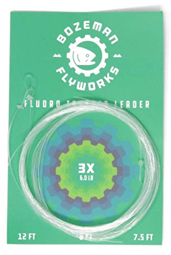 3 Pack - Fluorocarbon Fly Fishing Tapered Leaders - 9' (3X)