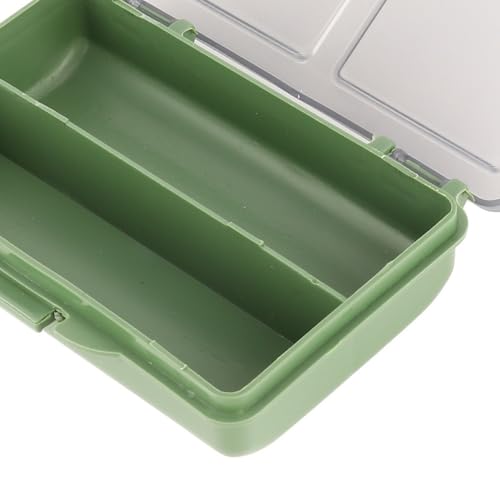 Fishing Tackle Box – Water proof Compartment Storage Case for Hooks, Baits, Lures & Terminal Tackle Accessories, Mini Clear Organizer(2-compartment) - size: 2-compartment