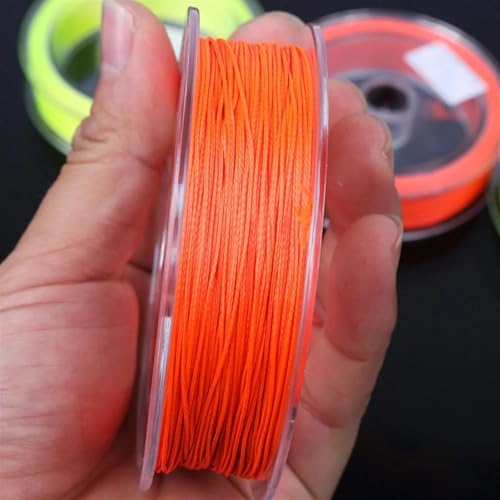 Fly Fishing Backing Line 50M/50Yards 20LB/30LB 8 Strands Polyester Braided Rope Strong Wire Accessories - color: Yellow, size: 50M 20LB