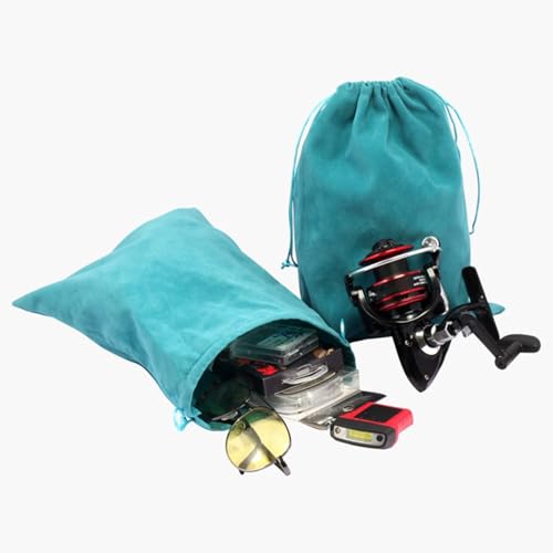 Multifunctional Fishing Tackle Storage Pouches Soft Fabric Protects Gear Compact Design Organizers Bag Fishing Accessories Protective Reel Cover