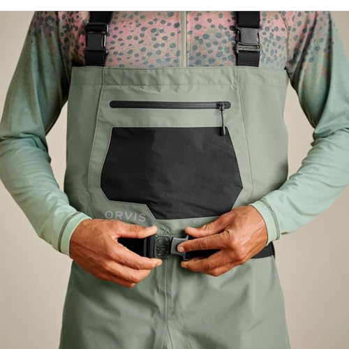 Orvis Men's Clearwater Bootfoot Wader Felt | 30K/8K Rating, Convertible Fit & Smart Storage, Lightweight 4-Layer Waterproof Breathable Fabric - size: Large King