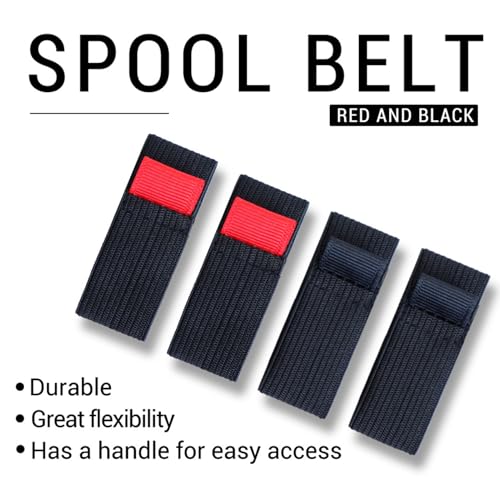 Fishing Spool Belt Fishing Bag for Protection 4X | Wear-resistant Reel Protection Belt Band, Tackle Ties, Outdoor Equipment for Anglers - size: Small