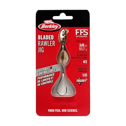 Berkley Bladed Rawler Jig - color: Flashy Fish Head, size: 3/8 oz - 1/0 Hook Size