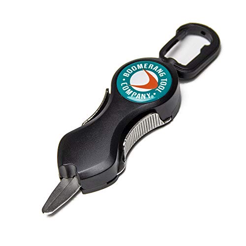 Boomerang Tool Company SNIP Fishing Line Cutters with Retractable Tether and Stainless Steel Blades that Cut Braid, Mono and Fluoro Lines Clean and Smooth! - style: Long Fly SNIP