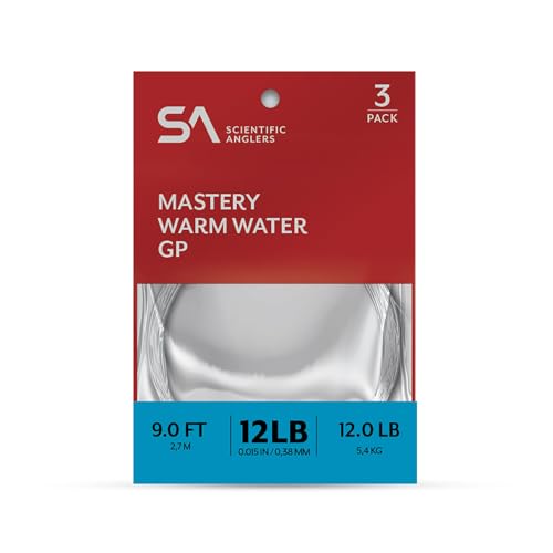 Scientific Anglers Mastery Warm Water Gp Leaders 9 ft 3 pk - size: 12LB 3-Pack