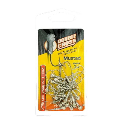 Crappie Magnet Double Cross 25 Packs Jig Heads - color: Nickel