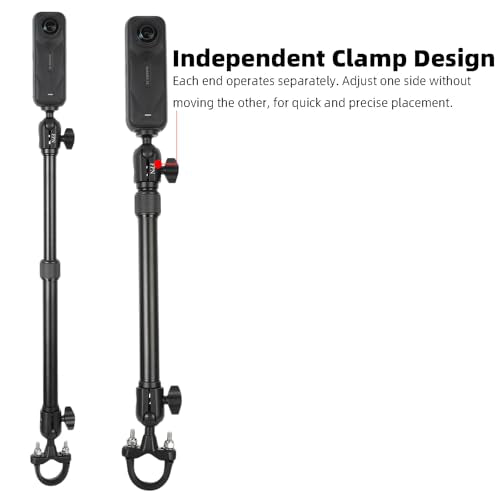 All-Aluminum Extension Double Socket Arm, Adjustable Telescopic Mounting Arm 11.5 to 17 Inch, Compatible with RAM B Size Mounts and Other Industry Standard 1" / 25mm Ball Components - size: 11.5 to 17"
