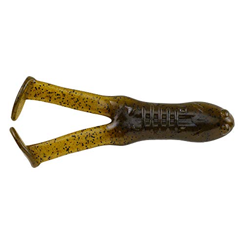 Berkley PowerBait Beatn'n Paddle Frog Fishing Soft Bait - color: Green Pumpkin