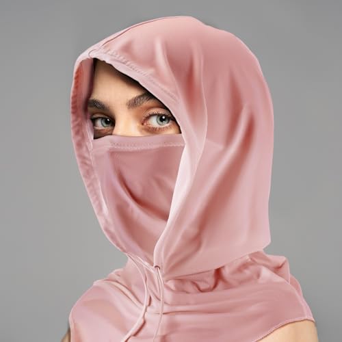 Cooling Balaclava Face Mask Breathable Full Head Mask Sun Protection Neck Cover UV Face Cover for Men Women - color: Vivid Color