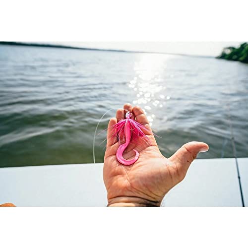 Berkley Gulp! Grub Saltwater Fishing Soft Bait - color: Nuclear Chicken, size: 5"