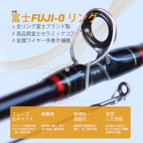 Teton 5'2"-6'6" BFS Fishing Rod Casting & Spinning, Ultra Light Rods, 40T Carbon Fiber Blank, Fuji Guides & Reel Seat, MF Fast Action, 2 Piece Travel Trout Lure Pole - size: Cast 6'0"-UL-M Fast-TTC602UL(PlusTip)