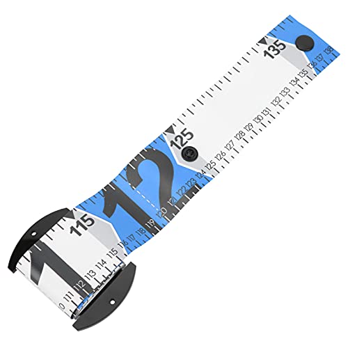 Fish Measuring Ruler, 138cm x 5cm Foldable Fish Measuring Tape with Accurate Calibration, Easy to Clean PVC Material, for Fishing Measurement Tool (Blue) - color: Blue