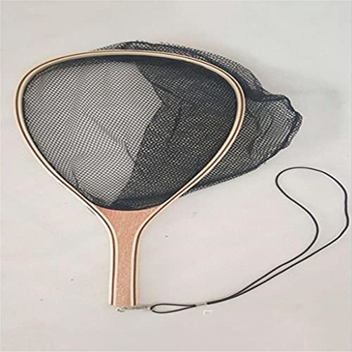Fishing Net Fly Wooden Handle Hand-Dip Nylon Material Can Safely Catch Fish