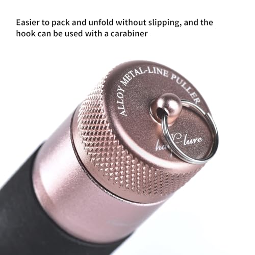Fishing Line Bobbin Knotter Knot Puller Tool,Fishing FG GT Knot Puller Tool Assist, Fishing Knot Tying Tool, PE Fishing Line Spooling Pull Drag Tool, Tension Line Dragger for Saltwater - color: Rose Gold