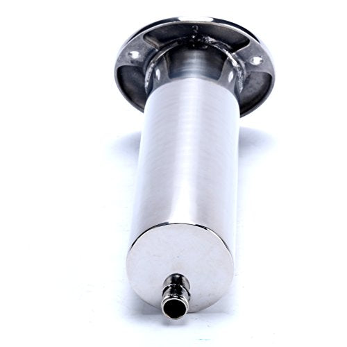 (Set of 2) Amarine-Made Heavy Duty Stainless Steel 316 Deluxe Rod Holders with Drain, Flush Mount Fishing Rod Pole Holders, 30 Degree | Polished Heavy Duty Stainless Steel, Directed Drain Prevents Boat Hull Water Damage, Long Service Life, Low Replacement