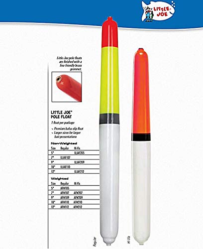 Lindy Little Joe High Visibility Weighted Pole Floats - color: Weighted