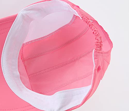 Connectyle Kids Sun Hat with Removable Neck Flap UPF 50+ Sun Protection Baseball Cap Summer Beach Sun Hats 3-6 Years - color: Pink