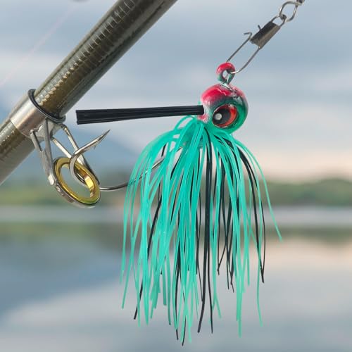 Football Jig, Bass Jigs Weedless Fishing Lures Jigs for Bass Fishing -Flipping Jigs for Pike, Heavy Cover and Monster Fish - size: 5cm/15.5g