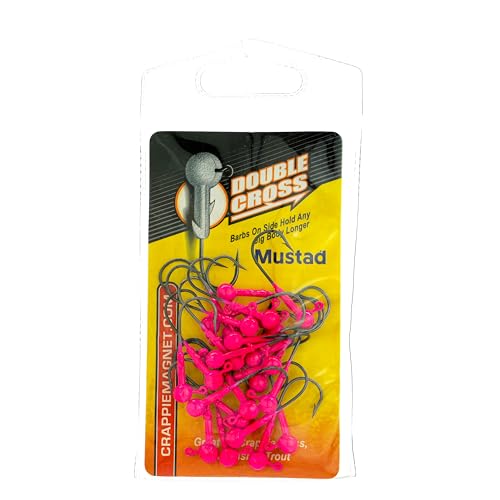 Crappie Magnet Double Cross 25 Packs Jig Heads - color: Pink