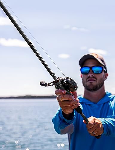 Piscifun Torrent Fishing Rod, IM6 Carbon Baitcaster Rod & Spinning Rod, High Sensitive Lightweight Casting Rod & Spinning Fishing Rod, Zirconium Oxide Rings, 2 Pieces Baitcast Rod & Spin Rod - size: 6'9"- Medium - M, style: Baitcaster Rod