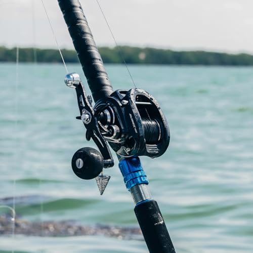 Piscifun Alinox 400 Baitcaster Fishing Reel, 38Lbs Max Drag Aluminum Alloy Frame Baitcasting Reel, Available in 6.6:1/8.1:1 Gear Ratio, Freshwater and Saltwater Low Profile Casting Reel for Musky - color: Black - 8.1:1, style: Left Hand Retrieve