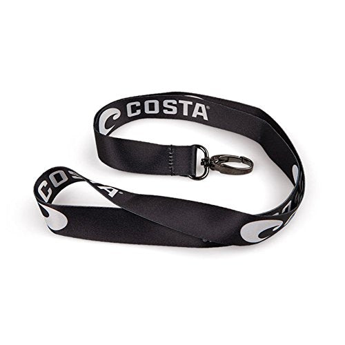 Costa Del Mar BODY_STRAP Costa Del Mar Logo Lanyard, Black - color: Black