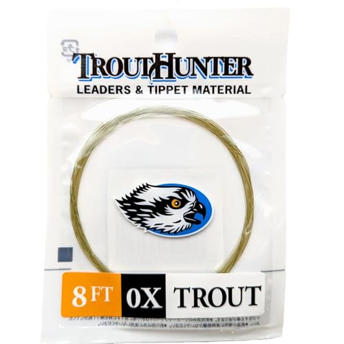 TroutHunter Nylon 8' Leader with Loop - size: 0X