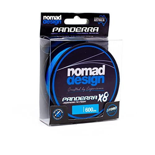 Nomad Design PANDERRA Cyan X8 Braid, Premium PE Fiber Fishing Line with Micro Weave Technology, Hydroslick Coating, and Increased Casting Distance. - style: 30lb