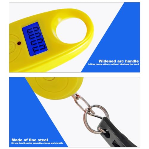 Fishing Scale Small Portable Handheld | Scale Fish Controller for Fishing - color: Yellow