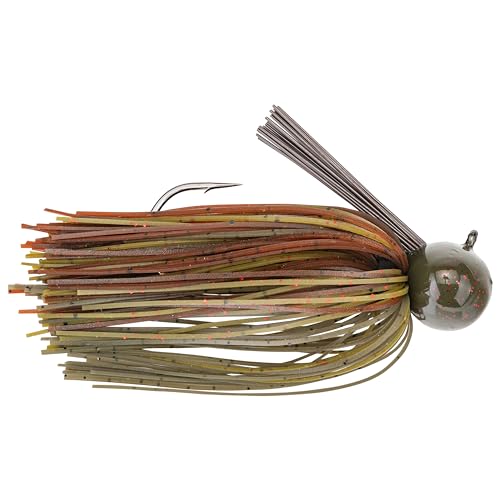 Strike King Tour Grade Football Jig Bait - color: 46 - Green Pumpkin, size: 0.75 ounce