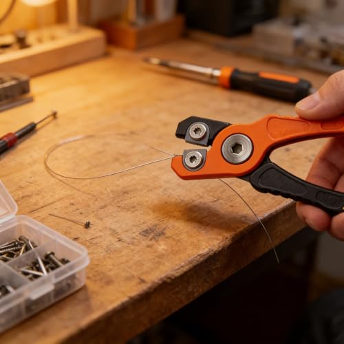 Multi-Use Mini Aluminum Alloy Fishing Cutter, Compact Scissors for Braided Lures, Outdoor Camping & Fishing ORANGE