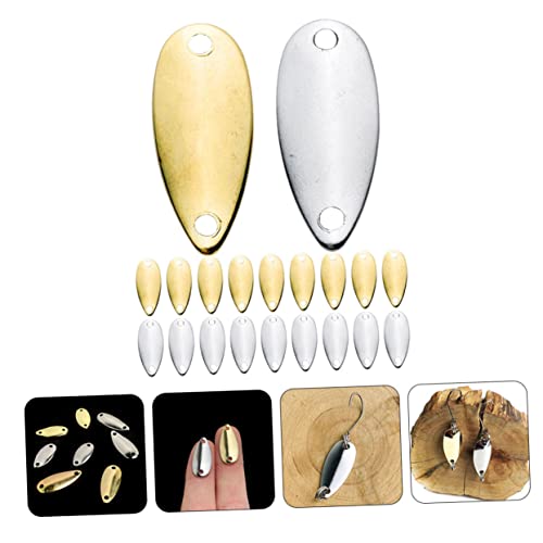 20Pcs Artificial Fishing Tool Sinking Baits for Fresh Water Portable Metal Fishing